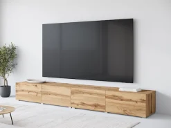 OTTO home Lowboard »Denver Erlebe die Weltmeisterschaft im XXL-Format« Elegantes TV-Möbel 300 cm, speziell für bis zu 98-Zoll Fernseher