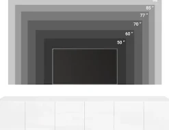 OTTO home Lowboard »Denver Erlebe die Weltmeisterschaft im XXL-Format« 1 Stk. tlg. Elegantes TV-Möbel 220 cm, speziell für bis zu 98-Zoll Fernseher