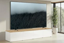 OTTO home Lowboard »Easy, 245 cm breit, 47 cm tief, 4 Türen, Top 22 mm stark, Mediaboard« Top 22 mm stark, Metallgriffe, geeignet für bis zu 98-Zoll-TV