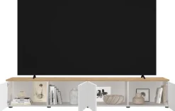 OTTO home Lowboard »Easy, 245 cm breit, 47 cm tief, 4 Türen, Top 22 mm stark, Mediaboard« Top 22 mm stark, Metallgriffe, geeignet für bis zu 98-Zoll-TV