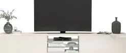 OTTO home Lowboard »Egypt,Lowboard,TV-Kommode,TV-Möbel,TV-Bank« mit 2 Klappen, 2 Glasböden,kompl. Hochgl. lackiert (B/T/H)240x38x35 cm