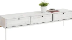 OTTO home Lowboard »Freya« Kommode mit 3 Klappen, Metallgriffen, aus Massivholz, Breite 175 cm