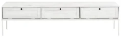 OTTO home Lowboard »Freya« Kommode mit 3 Klappen, Metallgriffen, aus Massivholz, Breite 175 cm