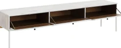 OTTO home Lowboard »Freya« Kommode mit 3 Klappen, Metallgriffen, aus Massivholz, Breite 175 cm