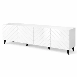 OTTO home Lowboard »HOLLY 2.0, TV-Board, TV-Kommode, TV-Schrank, TV-Unterschrank, TV-Möbel« Modernes lackiertes Hochglanz TV-Board, grifflos, Breite 200 cm