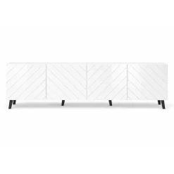 OTTO home Lowboard »HOLLY 2.0, TV-Board, TV-Kommode, TV-Schrank, TV-Unterschrank, TV-Möbel« Modernes lackiertes Hochglanz TV-Board, grifflos, Breite 200 cm