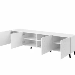 OTTO home Lowboard »HOLLY 2.0, TV-Board, TV-Kommode, TV-Schrank, TV-Unterschrank, TV-Möbel« Modernes lackiertes Hochglanz TV-Board, grifflos, Breite 200 cm