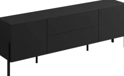 OTTO home Lowboard »Jukon,Breite 200 cm, moderne grifflose TV-Kommode,2 Türen/2 Schubladen« TV-Schrank mit viel Stauraum, TV-Board, push-to-open-Funktion