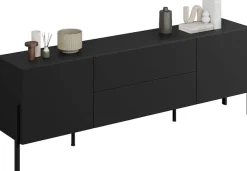 OTTO home Lowboard »Jukon,Breite 200 cm, moderne grifflose TV-Kommode,2 Türen/2 Schubladen« TV-Schrank mit viel Stauraum, TV-Board, push-to-open-Funktion