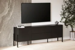 OTTO home Lowboard »Jukon,Breite 200 cm, moderne grifflose TV-Kommode,2 Türen/2 Schubladen« TV-Schrank mit viel Stauraum, TV-Board, push-to-open-Funktion