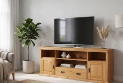 OTTO home Lowboard »Konrad TV-Board, TV-Kommode« Breite 169 cm, Höhe 67 cm, Metallgriffe, Kabeldurchführung