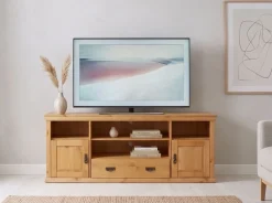 OTTO home Lowboard »Konrad TV-Board, TV-Kommode« Breite 169 cm, Höhe 67 cm, Metallgriffe, Kabeldurchführung