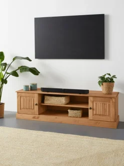 OTTO home Lowboard »Liotta« Kommode mit Kabeldurchgang + 1 lose Einlegeboden, massives Kiefernholz