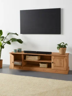 OTTO home Lowboard »Liotta« Kommode mit Kabeldurchgang + 1 lose Einlegeboden, massives Kiefernholz