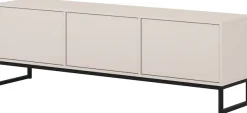 OTTO home Lowboard »Loft, Breite 157 cm, TV-Board 3 Klappen, Metallkufen« TV-Kommode mit viel Stauraum, push-to-open-Funktion
