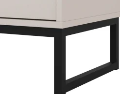 OTTO home Lowboard »Loft, Breite 157 cm, TV-Board 3 Klappen, Metallkufen« TV-Kommode mit viel Stauraum, push-to-open-Funktion
