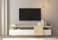 OTTO home Lowboard »Lowboard ETHOS,Lowboard,TV-Kommode,TV-Möbel,TV-Bank« 1 Stk. tlg. Mit zwei Drehtüren, einer Klapptür und zwei offenen Fächern,B.210 cm