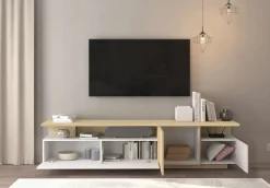 OTTO home Lowboard »Lowboard ETHOS,Lowboard,TV-Kommode,TV-Möbel,TV-Bank« 1 Stk. tlg. Mit zwei Drehtüren, einer Klapptür und zwei offenen Fächern,B.210 cm