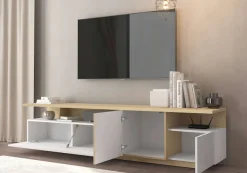 OTTO home Lowboard »Lowboard ETHOS,Lowboard,TV-Kommode,TV-Möbel,TV-Bank« 1 Stk. tlg. Mit zwei Drehtüren, einer Klapptür und zwei offenen Fächern,B.210 cm