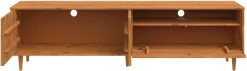 OTTO home Lowboard »MalmedyFront mit gefrästen Rillen« TV-Kommode aus massivem Kiefernholz, Push-to-open, Breite 180 cm
