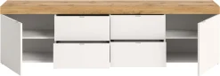 OTTO home Lowboard »MAMBO II, Breite 200 cm, 2 Türen, 4 Schubkästen, 4 Fächer« 1 Stk. tlg. Lowboard, TV Unterschrank, TV-Schrank, Wohnzimmer