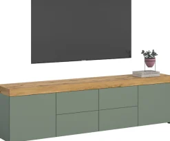 OTTO home Lowboard »MAMBO, TOPSELLER!, Breite 200 cm, 2 Türen, 4 Schubkästen, 4 Fächer« 1 Stk. tlg. Lowboard, TV Unterschrank, Tv-Schrank, Wohnzimmer