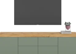 OTTO home Lowboard »MAMBO, TOPSELLER!, Breite 200 cm, 2 Türen, 4 Schubkästen, 4 Fächer« 1 Stk. tlg. Lowboard, TV Unterschrank, Tv-Schrank, Wohnzimmer