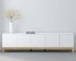 OTTO home Lowboard »Maryd« TV-Kommode mit Kabeldurchführung, Push-to-Open Funktion, Breite 200 cm