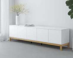 OTTO home Lowboard »Maryd« TV-Kommode mit Kabeldurchführung, Push-to-Open Funktion, Breite 200 cm