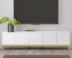 OTTO home Lowboard »Maryd« TV-Kommode mit Kabeldurchführung, Push-to-Open Funktion, Breite 200 cm