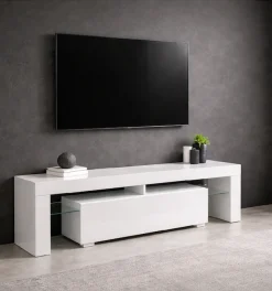 OTTO home Lowboard »MONICA, TV-Board, TV-Kommode, TV-Schrank, TV-Unterschrank, TV-Möbel« Modernes Hochglanz TV-Board in 2 Farben, grifflos mit Push-to-Open