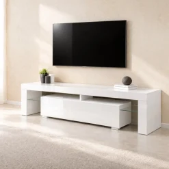 OTTO home Lowboard »MONICA, TV-Board, TV-Kommode, TV-Schrank, TV-Unterschrank, TV-Möbel« Modernes Hochglanz TV-Board in 2 Farben, grifflos mit Push-to-Open