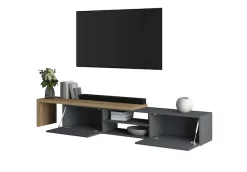 OTTO home Lowboard »New Garda,Lowboard mit Aufsatz,TV-Board mit Ausatz,TV-Schrank-Tv Bank« 1 Stk. tlg. Breite verstellbar v. 183 bis 310 cm,2 Klappenund L-Förmiger Aufsatz