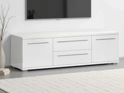 OTTO home Lowboard »Piano TV-Kommode in Breite 165 oder 180 cm mit Soft-Close-Funktion« Hochglanz UV-lackiert, Br 180 cm mit versch. Tür- und Schubkastenmaße