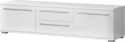 OTTO home Lowboard »Piano TV-Kommode in Breite 165 oder 180 cm mit Soft-Close-Funktion« Hochglanz UV-lackiert, Br 180 cm mit versch. Tür- und Schubkastenmaße