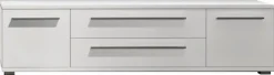 OTTO home Lowboard »Piano TV-Kommode in Breite 165 oder 180 cm mit Soft-Close-Funktion« Hochglanz UV-lackiert, Br 180 cm mit versch. Tür- und Schubkastenmaße