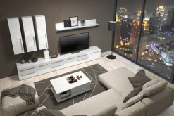 OTTO home Lowboard »Piano TV-Kommode in Breite 165 oder 180 cm mit Soft-Close-Funktion« Hochglanz UV-lackiert, Br 180 cm mit versch. Tür- und Schubkastenmaße