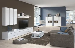 OTTO home Lowboard »Piano TV-Kommode in Breite 165 oder 180 cm mit Soft-Close-Funktion« Hochglanz UV-lackiert, Br 180 cm mit versch. Tür- und Schubkastenmaße
