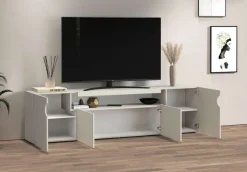 OTTO home Lowboard »REAL,Lowboard,TV-Kommode,TV-Möbel,TV-Bank« 1 Stk. tlg. Mit 4 Türen, davon 2 abgerundet, die ein ovales offenes Fach bilden