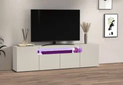 OTTO home Lowboard »REAL,Lowboard,TV-Kommode,TV-Möbel,TV-Bank« 1 Stk. tlg. Mit 4 Türen, davon 2 abgerundet, die ein ovales offenes Fach bilden