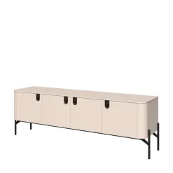 OTTO home Lowboard »Rondo TV-Board, TV-Kommode, TV-Schrank, TV-Unterschrank, TV-Möbel« UV lackiert, Soft Close Funktion, Metallrahmen als Basis des Elements