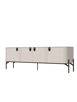 OTTO home Lowboard »Rondo TV-Board, TV-Kommode, TV-Schrank, TV-Unterschrank, TV-Möbel« UV lackiert, Soft Close Funktion, Metallrahmen als Basis des Elements