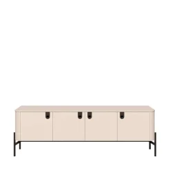 OTTO home Lowboard »Rondo TV-Board, TV-Kommode, TV-Schrank, TV-Unterschrank, TV-Möbel« UV lackiert, Soft Close Funktion, Metallrahmen als Basis des Elements