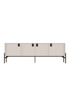 OTTO home Lowboard »Rondo TV-Board, TV-Kommode, TV-Schrank, TV-Unterschrank, TV-Möbel« UV lackiert, Soft Close Funktion, Metallrahmen als Basis des Elements