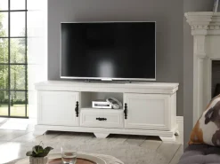 OTTO home Lowboard »Royal, TV-Unterteil im Landhausstil, Kommode, moderner TV-Schrank« ausreichend, offener Stauraum, vielseitig einsetzbar, 158 cm breit