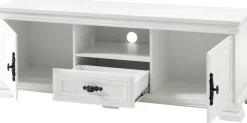 OTTO home Lowboard »Royal, TV-Unterteil im Landhausstil, Kommode, moderner TV-Schrank« ausreichend, offener Stauraum, vielseitig einsetzbar, 158 cm breit