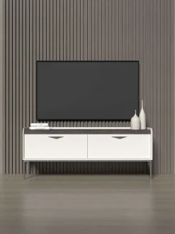 OTTO home Lowboard »Sofy TV-Lowboard, TV-Kommode, TV-Schrank, TV-Unterschrank, TV-Möbel« UV lackiert, Soft Close Funktion, Metallgestell in Anthrazit Dekor