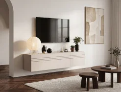 OTTO home Lowboard »SPIAGGIA, Breite 90cm, stehend & hängend montierbar, 2 Fächer,1 Klappe« TV-Möbel, TV-Schrank, TV-Lowboard, Mediaboard