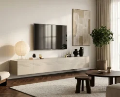 OTTO home Lowboard »SPIAGGIA, 4-teiliges Set, Breite 270cm, stehend & hängend montierbar« TV-Möbel, TV-Schrank, TV-Lowboard, Mediaboard