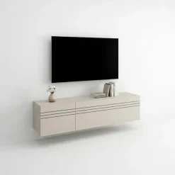 OTTO home Lowboard »SPIAGGIA, 2-teiliges Set, Breite 135cm, stehend & hängend montierbar« TV-Möbel, TV-Schrank, TV-Lowboard, Mediaboard